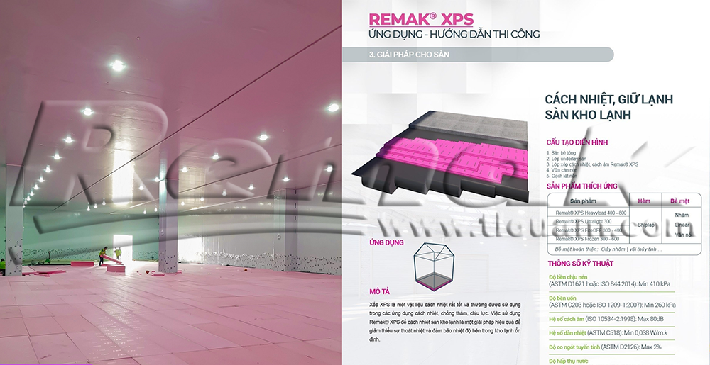 Remak® XPS – giải pháp cách nhiệt sàn kho lạnh tại BW Industrial Hải Phòng