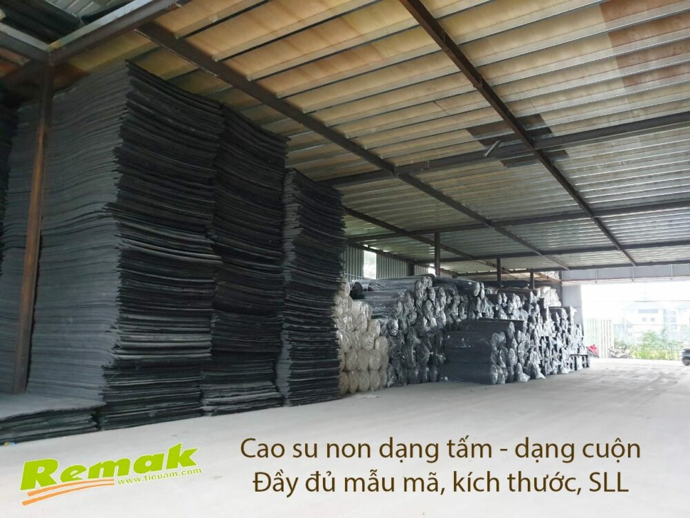 Cao su non Remak - đa dạng độ dày và kích thước phù hợp với từng công trình