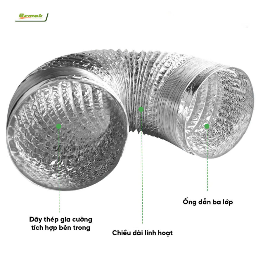 Ống gió mềm Remak chất lượng cao